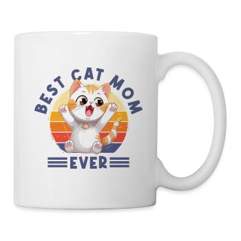 Meilleure maman de chat de tous les temps Dit drôle de maman de chat - Mug blanc - blanc - Droite