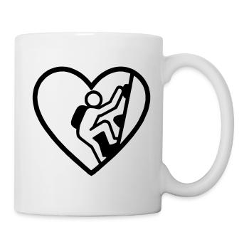 Herzklettern – Vertikale Leidenschaft - Tasse - Weiß - Rechts