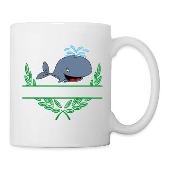 Wal mit Namensraum - Tasse - Weiß - Rechts