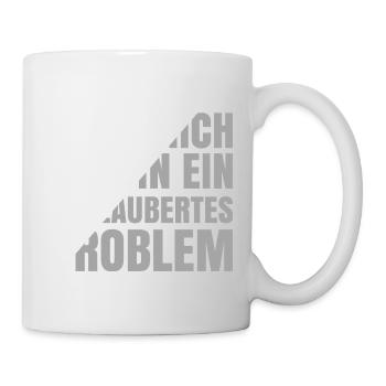 Küss mich ich bin ein verzaubertes Problem - Tasse - Weiß - Rechts