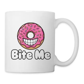 Bite Me Donut Grinsen - Tasse - Weiß - Rechts
