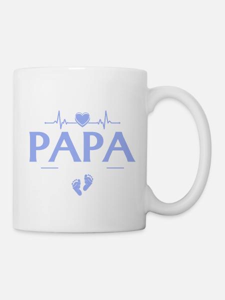Befördert zum Papa 2026 Babyparty - Tasse - Weiß