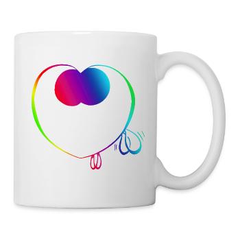 Süßer Regenbogen-Trickster - Tasse - Weiß - Rechts