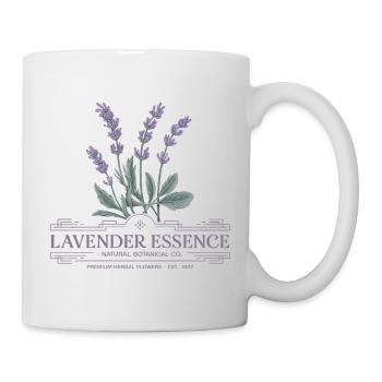 Lavendel Vintage - Tasse - Weiß - Rechts