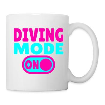 Mode plongée activé – Tauchen - Mug blanc - blanc - Droite