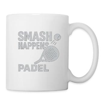 Smash Happens, Padel - Mug blanc - blanc - Droite