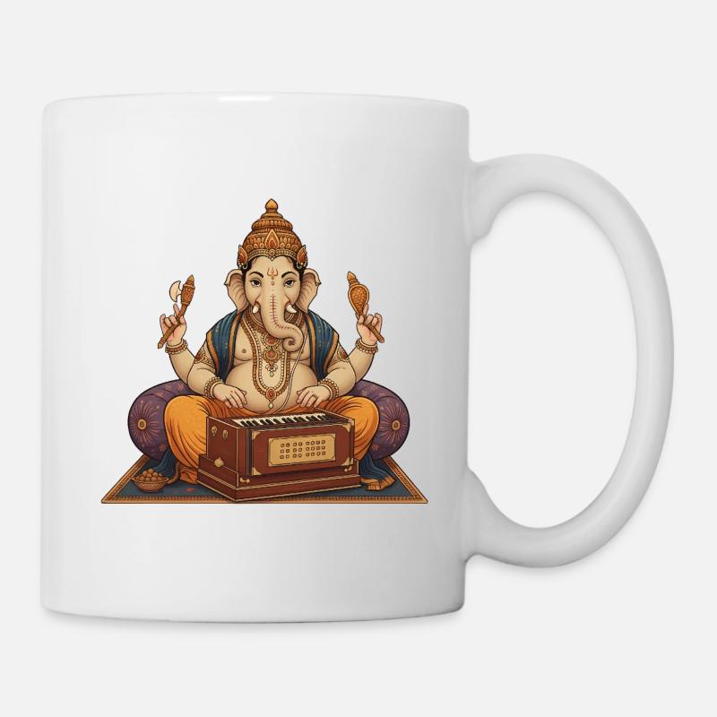 Art de l’harmonium Ganesha - Mug blanc - blanc