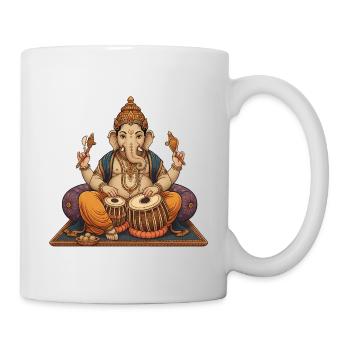 Ganesha Tabla - Mug - white - Right