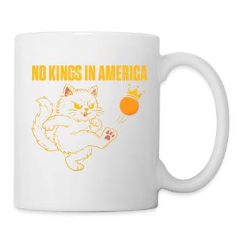 No Kings In America Patriotic Liberty Quote - Mug - white - Right