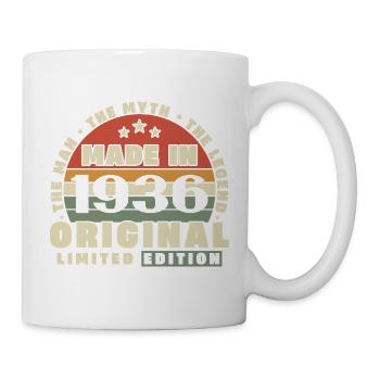 1936 Vintage Retro Geburtstagsgeschenk - Tasse - Weiß - Rechts