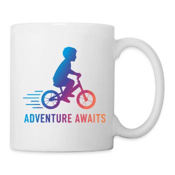Bike Adventure Awaits Kid Bicycle - Mug - white - Right