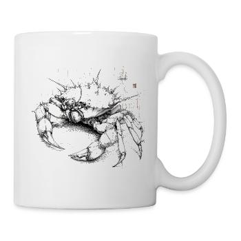 Gloomy Mechanical Crab Illustration - Mug - white - Right