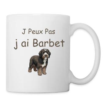 Barbet Humor: J’ai Barbet chien - Mug blanc - blanc - Droite