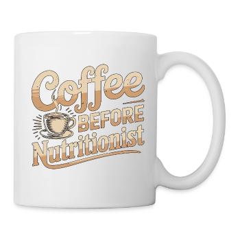 Nutrition Coffee Before Dietitian Coffee Lover - Mug blanc - blanc - Droite
