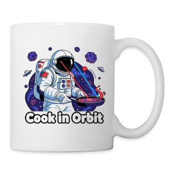 Koch im Orbit Astronaut - Tasse - Weiß - Rechts