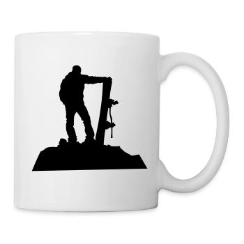 Snowboarders - Mug blanc - blanc - Droite