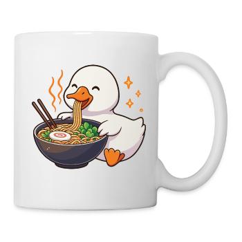 Goose with noodles ramen kawaii goose - Mug - white - Right