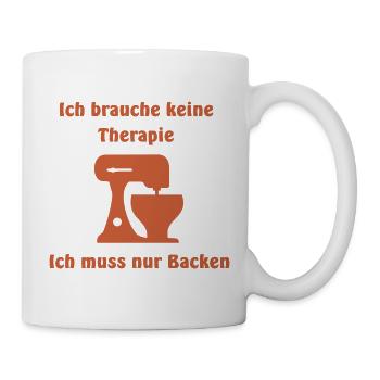 Thérapie en pâtisserie - Mug blanc - blanc - Droite