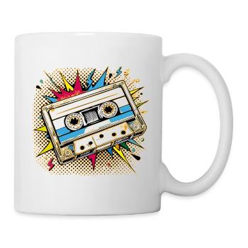 Retro Kassetten  Kasi - Tape - Tasse - Weiß - Rechts