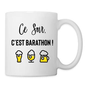 Tonight it's a barathon! - Mug - white - Right