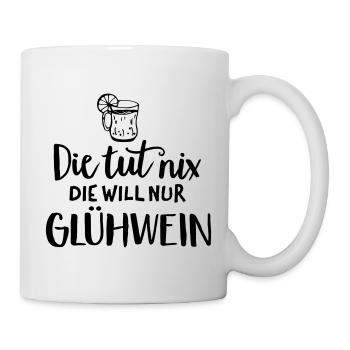 Humour de l’expression du vin chaud - Mug blanc - blanc - Droite