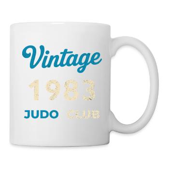 Vintage 1983 Judo Club Retro Birth Year Gift - Mug - white - Right