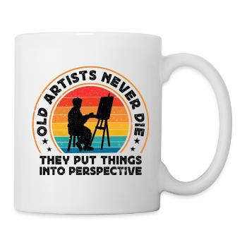 Cool Artist Old Artists Never Die Put Things Into - Mug - white - Right