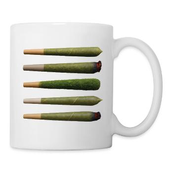 BIO GANJA - freedom & rights - Mug - white - Right