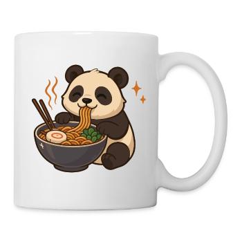 Panda aux nouilles, ramen, kawaii panda - Mug blanc - blanc - Droite