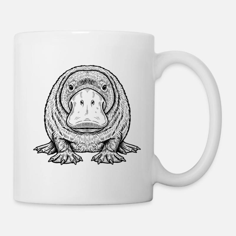 Schnabeltier  - Tasse - Weiß