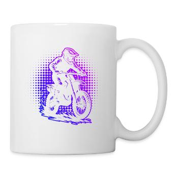 I love motocross cool motif for motocross - Mug - white - Right