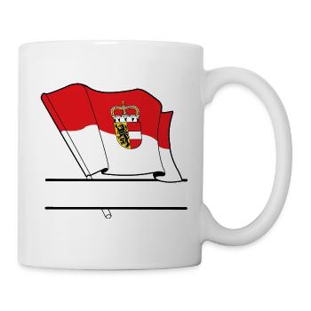 Drapeau de Salzbourg – Espace de noms - Mug blanc - blanc - Droite