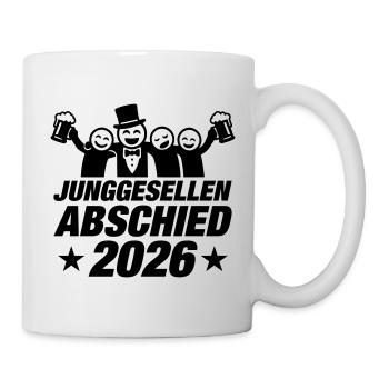 Junggesellenabschied 2026 Jga Party - Tasse - Weiß - Rechts