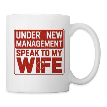 Sous une nouvelle direction qui annonce le mariage de la femme - Mug blanc - blanc - Droite