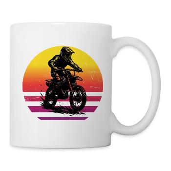 Direkte Motocross Aussage - Tasse - Weiß - Rechts
