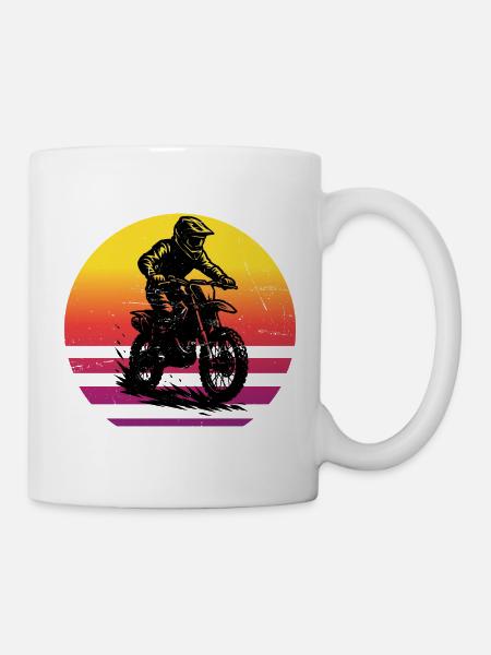Direkte Motocross Aussage - Tasse - Weiß