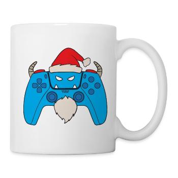 Contrôleur de jeu vidéo Yéti Joueur de Noël Yéti - Mug blanc - blanc - Droite