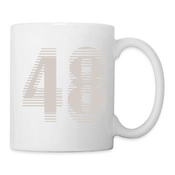 Numéro de course 48 – Passion du sport automobile - Mug blanc - blanc - Droite