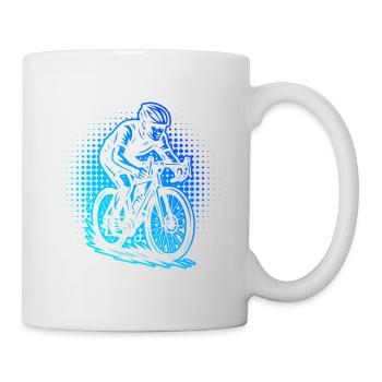 Attention road bike fans, simple statement - Mug - white - Right