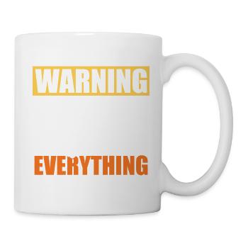 Warning I Jump Over Everything Parkour Design - Mug - white - Right