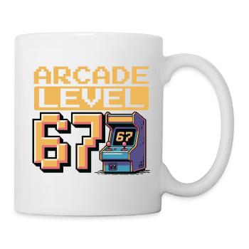 Arcade Level 67 Pixel Art - Mug - white - Right