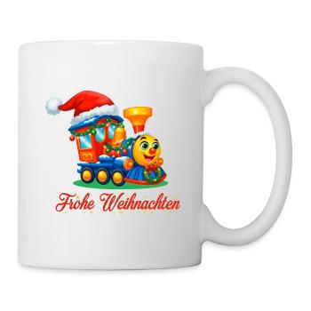 Weihnachtlicher Kinderzug – Merry Christmas Train - Tasse - Weiß - Rechts