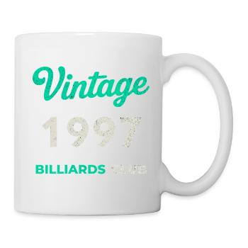 Vintage 1997 – Billiards Club Retro Year of Birth - Mug - white - Right