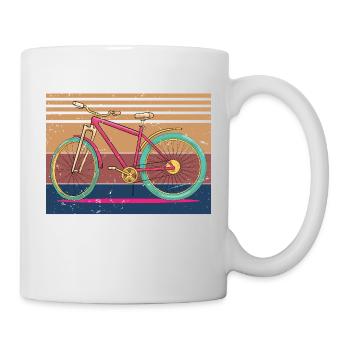 Cycologist Funny Vintage Cycling Cyclist Retro - Tasse - Weiß - Rechts