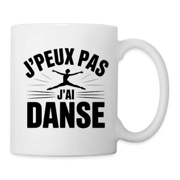 Ich kann nicht, ich habe Tanz - Tasse - Weiß - Rechts