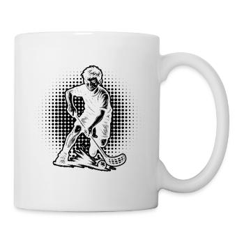 Characterful floorball design - Mug - white - Right