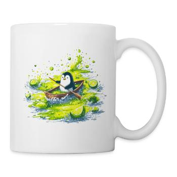 Penguin Kayak Lime Splash - Mug - white - Right