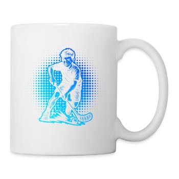 Einfach Floorball zeitloses Design - Tasse - Weiß - Rechts