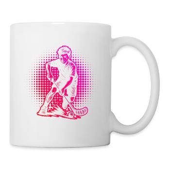 J’adore le motif cool floorball pour floorball - Mug blanc - blanc - Droite