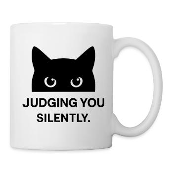 Humour félin, idée cadeau chat, animaux de compagnie drôles - Mug blanc - blanc - Droite